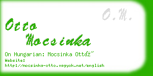otto mocsinka business card